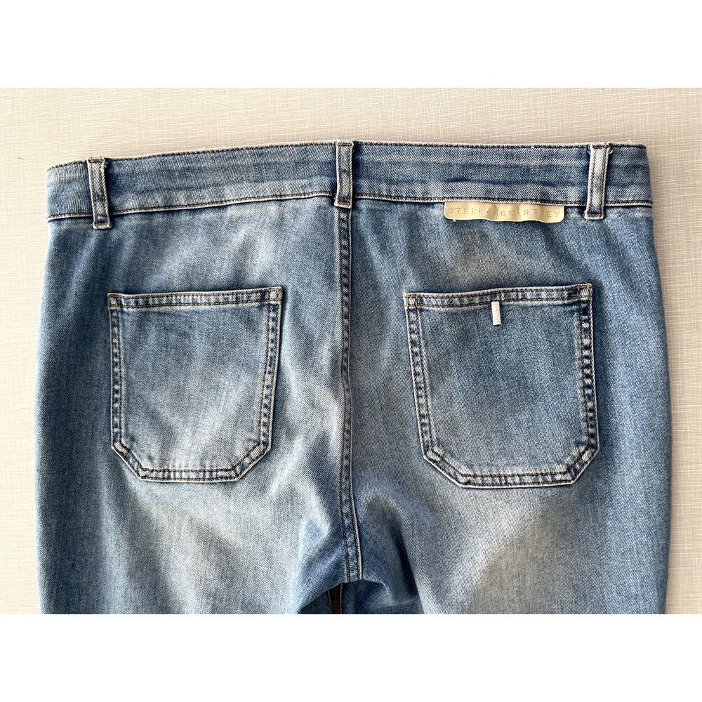 Stella McCartney Sz 29 The 70s Flare Jeans Light Wash Mid-Rise Stretch Designer - Picture 11 of 16
